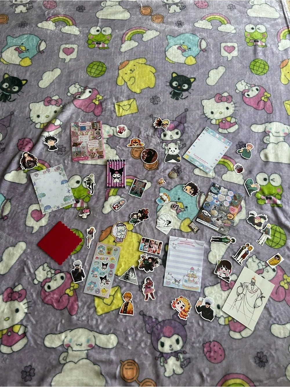 Mystery stickers and stationary
